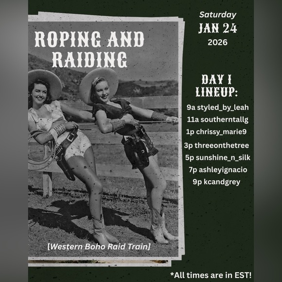 Other - 🤠🚂 ROPING & RAIDING Western Boho Train Show